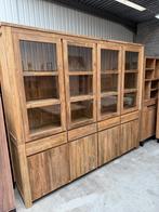 Buffetkast, massief teakhout (nieuw, A-keuze), Huis en Inrichting, Kasten | Buffetkasten, Nieuw, Glas