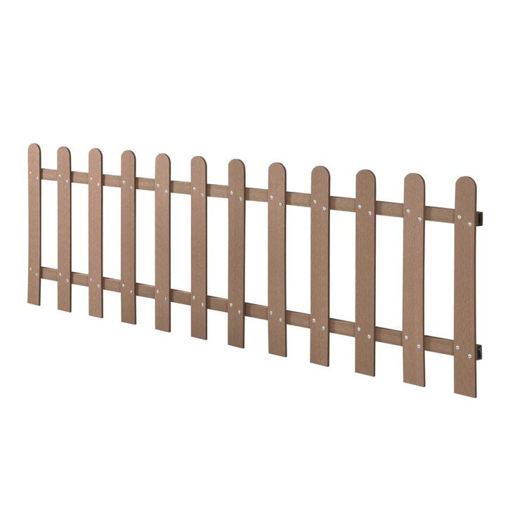 HKC Tuinhek voortuinhek 60x200 cm bruin, Tuin en Terras, Schuttingen, Verzenden