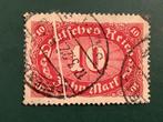 Duitse Rijk 1921 - 10 Mark met spectaculaire accordeonplooi, Gestempeld