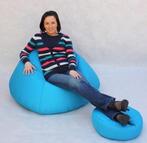 Zitzak beanbag blauw - 70x100x100 cm - Loungestoel Zitkussen, Huis en Inrichting, Zitzakken, Ophalen of Verzenden, Nieuw