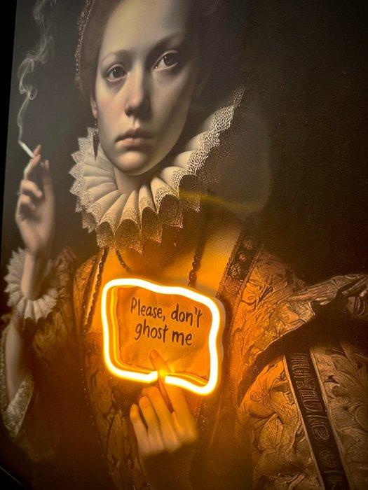 LEDMansion - Please Dont Ghost Me! | Led Wall Artwork, Antiek en Kunst, Kunst | Designobjecten