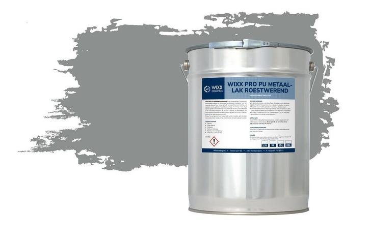 Wixx PRO PU Metaallak Roestwerend RAL 7042 | Verkeersgrijs A, Doe-het-zelf en Verbouw, Verf, Beits en Lak, Lak, Grijs, Nieuw, Minder dan 5 liter
