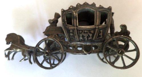 J. Verhoogt - Koets - .833 zilver - Miniatuur 1909, Antiek en Kunst, Antiek | Goud en Zilver