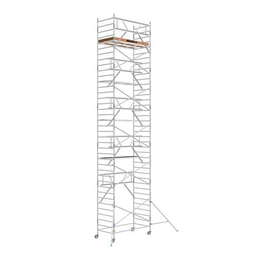 Basic rolsteiger 135 x 12,2m WH AGS-voorloopleuning, Doe-het-zelf en Verbouw, Steigers, Rolsteiger of Kamersteiger, Nieuw, 5 meter of hoger