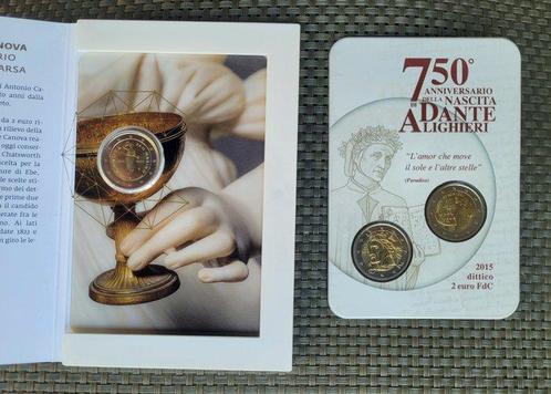 Italië, San Marino. 2 Euro 2015/2022, 3 x coincards (Zonder, Postzegels en Munten, Munten | Europa | Euromunten