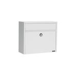 Allux LT150 wandbrievenbus staal - wit, Tuin en Terras, Brievenbussen, Verzenden, Nieuw