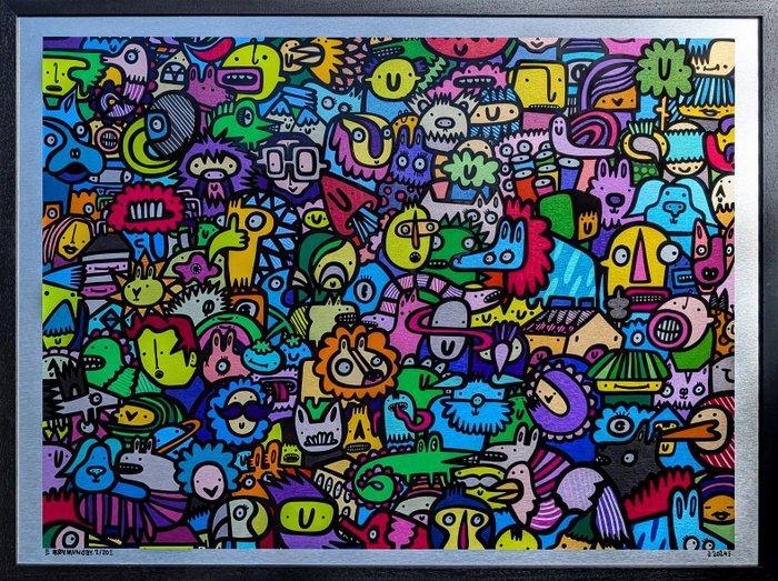 Kev Munday - Ties That Bind Us Together- Aluminium dibond, Antiek en Kunst, Kunst | Designobjecten