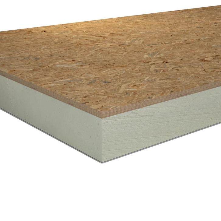 PIR+OSB 1200x600x80+9mm Recht Rd:3.65 (=0,72 mÂ²), Doe-het-zelf en Verbouw, Isolatie en Afdichting, Nieuw, Minder dan 5 m², Minder dan 4 cm