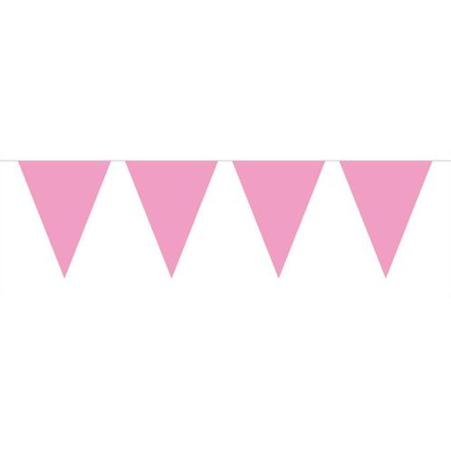 Vlaggenlijn 10 meter Roze, Hobby en Vrije tijd, Feestartikelen, Verjaardag, Versiering, Nieuw, Verzenden
