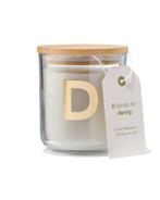 HEMA Kaars in glas Ø8x10cm letter D, Verzenden, Nieuw