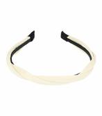Haarband Diadeem 1,5cm – Gedraaid Rubberlook – Creme, Sieraden, Tassen en Uiterlijk, Nieuw