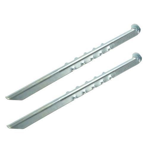 ProPlus Tentharingen - Metaal - Geribbeld - 40 cm - Set v..., Caravans en Kamperen, Kampeeraccessoires, Nieuw, Ophalen of Verzenden