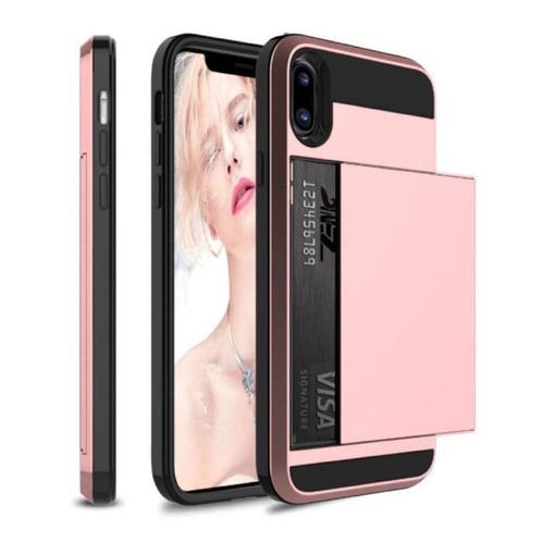 iPhone 7 Plus - Wallet Card Slot Cover Case Hoesje Business, Telecommunicatie, Mobiele telefoons | Hoesjes en Frontjes | Apple iPhone