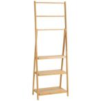 TRUUSK Bamboe Handdoekladder Met Planken - 3 Handdoekhouders, Huis en Inrichting, Verzenden