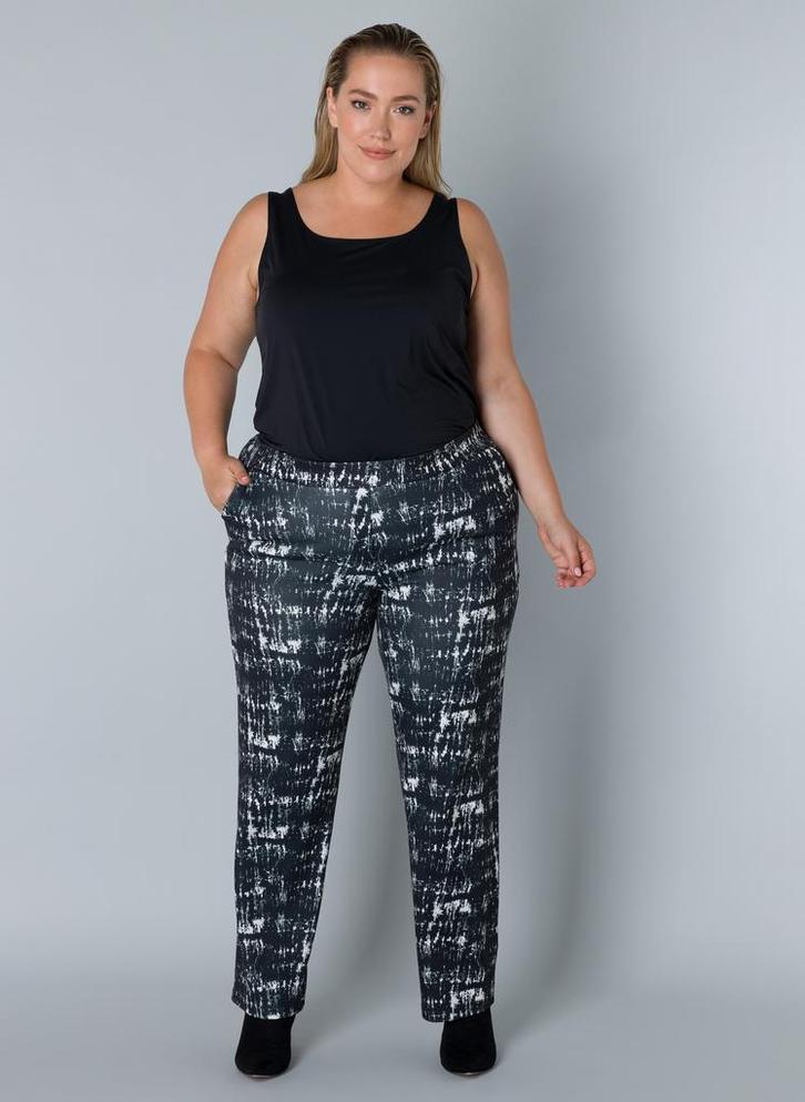 COLLETTA broek tricot print Maat:, Kleding | Dames, Broeken en Pantalons, Overige kleuren, Nieuw, Verzenden