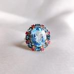 Cocktailring - 14 karaat Geel goud - 7.67ct. tw. Topaas -, Sieraden, Tassen en Uiterlijk, Antieke sieraden