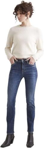 -10% Cup of Joe  C.O.J. Denim High waist straight true blue, Verzenden, Nieuw, Blauw