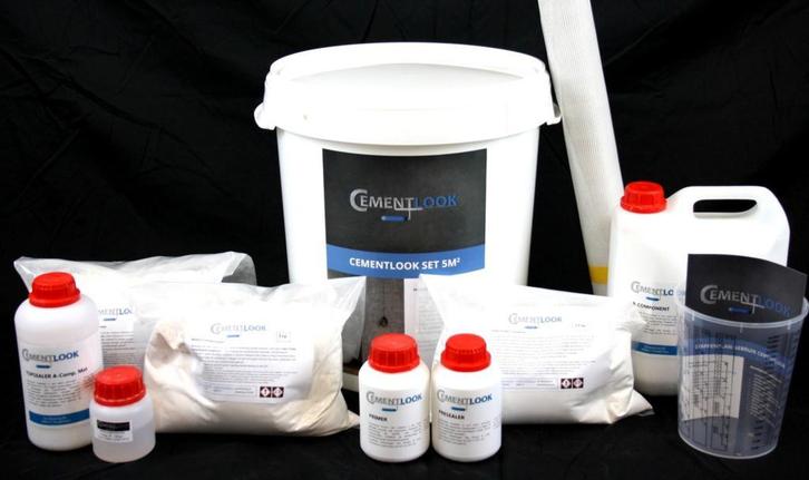 Cementlook Beton Cire – Complete Set vanaf 5 m²- div kleuren, Doe-het-zelf en Verbouw, Overige Doe-het-zelf en Verbouw, Nieuw