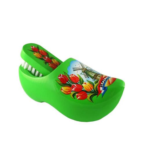 Klompje met borsteltje Lime 14 cm, Kleding | Heren, Schoenen, Nieuw, Ophalen of Verzenden