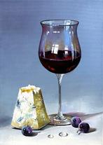 Alexander Nakonechny (1971) - Red wine and cheese, Antiek en Kunst