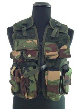Kinder Tactical Vest kids leger camouflage