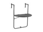 Gimeg livin outdoor balkontafel halfrond antraciet, Tuin en Terras, Nieuw, Rond