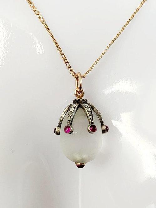 Hanger - 14 karaat Geel goud, Keizerlijk Russisch Juwelen, Sieraden, Tassen en Uiterlijk, Antieke sieraden