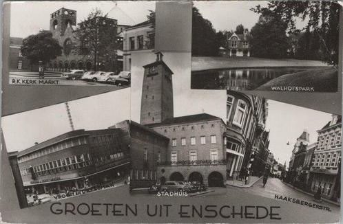 ENSCHEDE - Meerluik Groeten uit Enschede, Verzamelen, Ansichtkaarten | Nederland, Verzenden