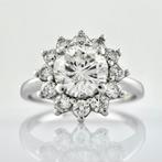 Ring - 14 karaat Witgoud -  0.76ct. tw. Diamant (Natuurlijk)