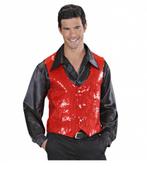 Rode Gilet glitter man, Kleding | Heren, Ophalen of Verzenden, Nieuw
