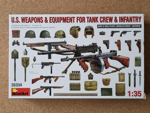 MiniArt 35334 US Weapons & Equipment 1:35, Hobby en Vrije tijd, Modelbouw | Figuren en Diorama's, Verzenden