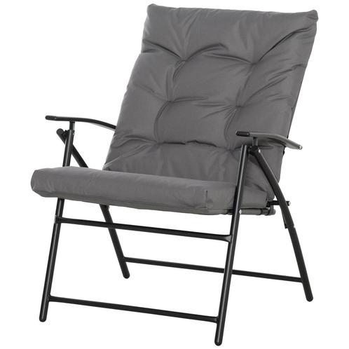 TRUUSK Campingstoel Opvouwbare Tuinstoel Met Metalen Frame,, Caravans en Kamperen, Kampeermeubelen, Nieuw, Verzenden