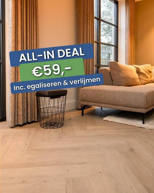 Plak pvc Visgraat licht eiken |  Belakos Attico Visgraat XL, Huis en Inrichting, Stoffering | Vloerbedekking, Ophalen