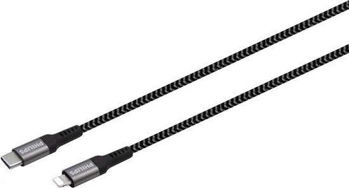 Tweedekans | Philips USB Kabel 3.0 - USB-C naar Lightning -, Computers en Software, Apple iPads, Zwart, Zo goed als nieuw, Ophalen of Verzenden