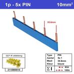 Sep kam pin 1 fase 5 polig 35,6mm blauw, Ophalen of Verzenden, Nieuw