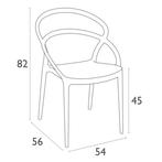 Tuinstoel - Pia - Wit - Siesta Exclusive, Tuin en Terras, Tuinstoelen, Verzenden, Nieuw