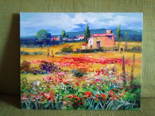 Mario Smeraglia (1950) - Campagna toscana, Antiek en Kunst, Kunst | Schilderijen | Klassiek
