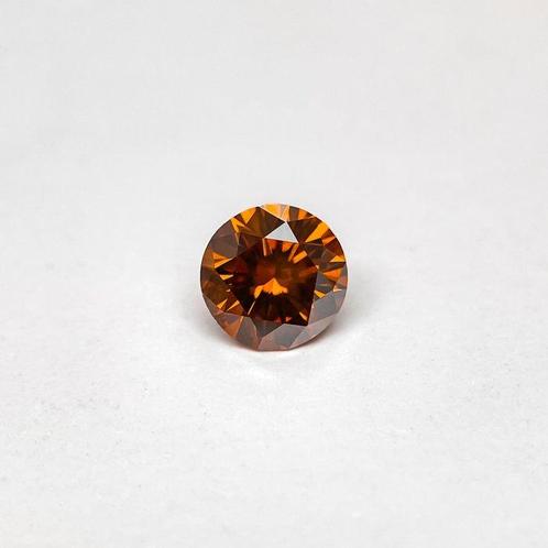 1 pcs Diamant (Natuurlijk gekleurd) - 0.83 ct - Rond - Fancy, Sieraden, Tassen en Uiterlijk, Edelstenen