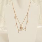 Halsketting - 14 karaat Roségoud - 0.43ct. tw. Diamant, Sieraden, Tassen en Uiterlijk, Kettingen, Nieuw