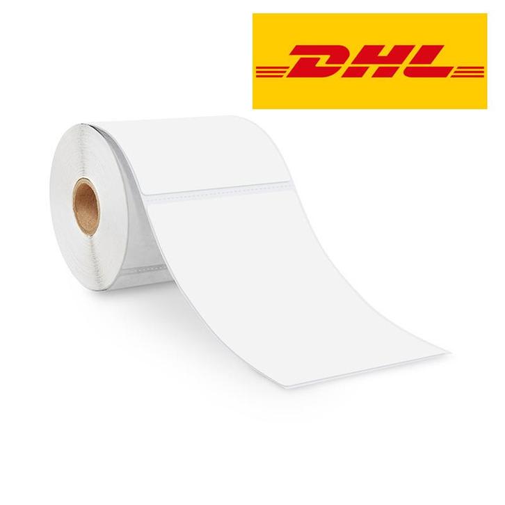 4x - DHL Thermische Verzendetiketten 102x150x76mm - 900 lab, Zakelijke goederen, Kantoor en Winkelinrichting | Kassa's en Betaalsystemen