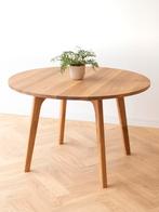 Ronde eikenhouten tafel | eettafel rond 120 | eiken | Vavivo, Huis en Inrichting, Tafels | Eettafels, Nieuw, Ophalen of Verzenden