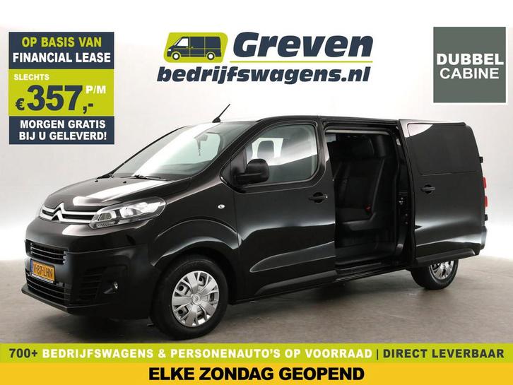 Citroën Jumpy 2.0 BlueHDI L3H1 | DC | 360° Cam |, Auto's, Bestelauto's, Te koop, Handgeschakeld, Financial lease, Diesel, Zwart