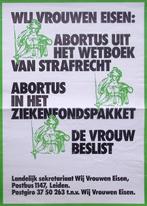 Poster landelijk sekretariaat wij vrouwen eisen (Posters), Verzamelen, Verzenden, Nieuw, Overige onderwerpen, Met lijst