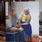 DatoArt (XXI), After Vermeer - The milkmaid, Antiek en Kunst, Kunst | Schilderijen | Klassiek