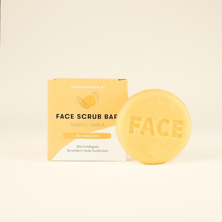 ShampooBars Face Scrub Bar Mango Papaja Alle Huidtypes - 60g, Sieraden, Tassen en Uiterlijk, Uiterlijk | Gezichtsverzorging, Verzorging