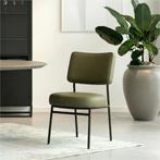 Set van 6 Leren eetkamerstoelen Rondo - Toledo Olive, Ophalen of Verzenden, Nieuw, Leer