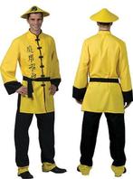 Chinees kostuum man geel, Nieuw, Ophalen of Verzenden