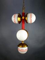 Lamp - Hanger - 5 sferen Era atoomtijdperk. - Kristal,, Antiek en Kunst, Antiek | Lampen