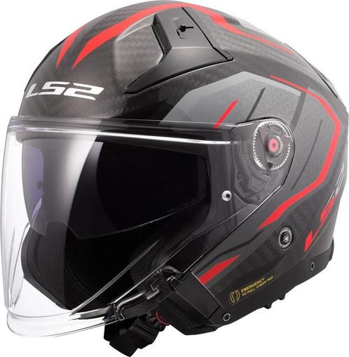 LS2 OF603 Infinity II C Urus Rood 06 Jethelm, Motoren, Kleding | Motorhelmen, Jethelm, Heren, XXL, Nieuw met kaartje, Overige merken