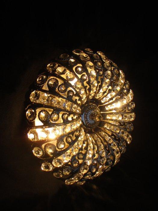 Plafondlamp - Glas, Verzilverd - Plafonnier Peris Andreu, Antiek en Kunst, Curiosa en Brocante